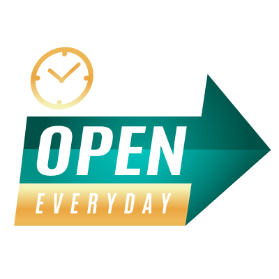 Open 7 days a week badge